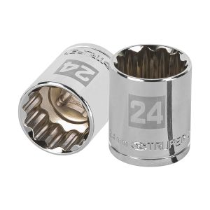 Llave vaso bihexagonal, cuadro 1/2" - 24 mm