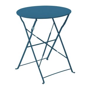 Oviala - mesa de acero plegable azul pacífico