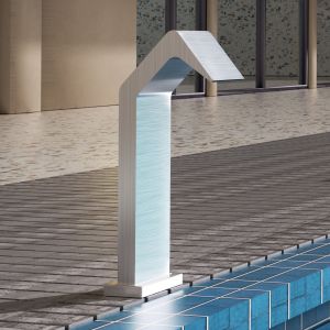 Imex - cascada piscina de acero s.316 acero s.304 serie niagara
