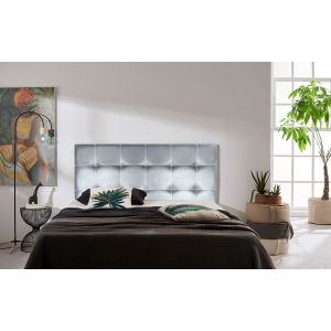 Cabecero iris polipiel plata 220