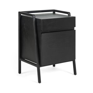 Mesita de noche 50x40x70 madera negro