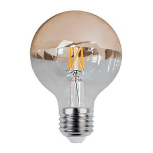 Bombilla LED E27 filamento 4w g95 oro reflectante - blanco cálido