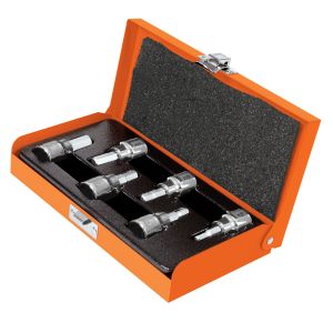 Juego llaves vaso hexagonal, cuadro 3/8" - 6 piezas