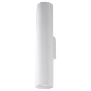 Lámpara de pared lagos 2 blanco acero 6x30x8cm