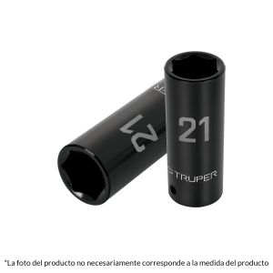 Llave vaso de impacto larga, cuadro 1/2" - 19 mm