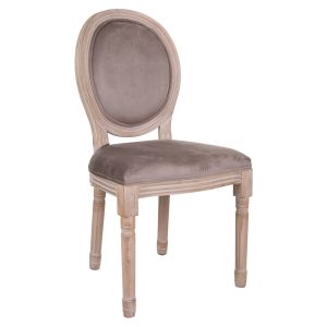 Silla de madera tapizada 48x46x48/96h cm