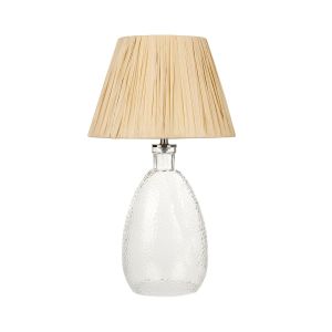 Lámpara de mesa blanco vidrio natural