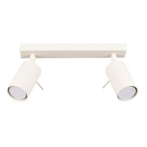 Lámpara de techo ring 2 beige acero 30x17x6cm