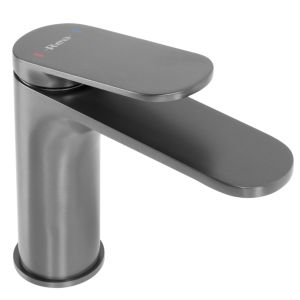 Rea grifo de baño marco gun grey low, 14,2x4,2x15 cm