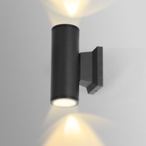 Aplique pared exterior, ip65, negro, aigostar