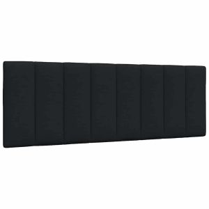 Cabecero de cama acolchado tela negro 140 cm eso4782