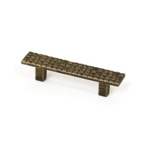 Tirador para mueble rei 1105 | cc 64 mm | cuero viejo | zamak