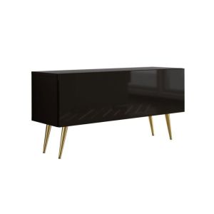 Mueble tv - 100 cm - con patas metálicas doradas