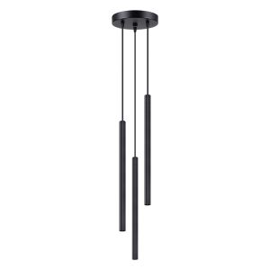 Lámpara coLGante arche 3 negra acero 20x120x20cm
