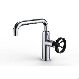 Mezclador de lavabo cromado de estilo industrial thermador - vat15c