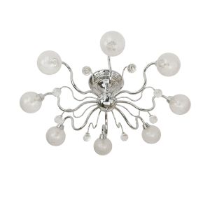 Lámpara de techo crys 3 - bombilla 8 x g9 - metal- azabak