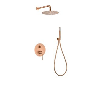 Conjunto de ducha  empotrado monza oro rosa [ imex® ]