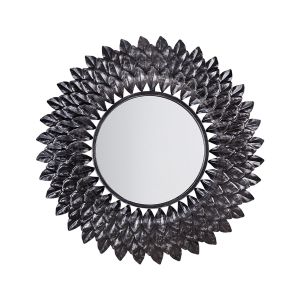 Espejo de pared larrau 70 cm 70 cm metal plateado