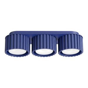 Plafones aura 3 ultramar aluminio 32.5x8x10cm