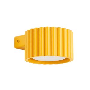 Apliques aura 1 amarillo aluminio 10x6x12cm