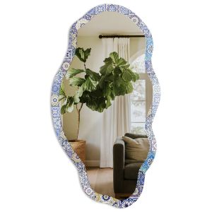 Espejo organico decorativo impreso 52x97-45x90 mediterráneo tulup