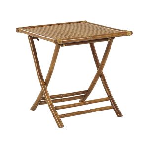 Mesa de balcón molise madera de bambú marrón plegable