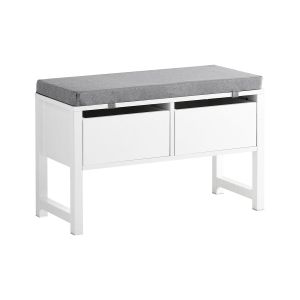 Banco zapatero con 2 cajones fsr88-w sobuy