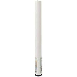 Pata extensible cilíndrica, modelo 406g, de acero con acabado blanco, ø60
