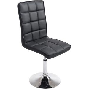 Silla moderna ajustable giratoria 360 - negro - polipiel