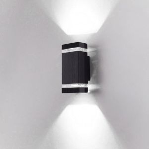 Aplique de pared interior y exterior up/down 6000 k gu10 blanco