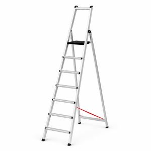 Escalera profesional reforzada t-pro-7x1 con arco de seguridad