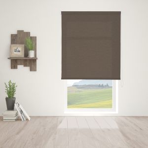 Estor enrollable traslúcido básico marrón 165 x 250cm