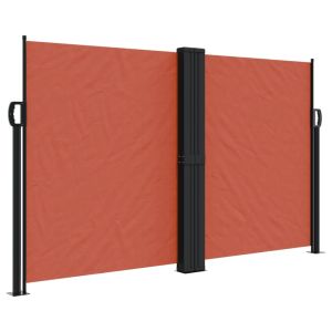 vidaXL toldo lateral retráctil terracota 140x600 cm