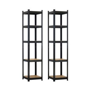 Pack 2 estanterías modulares 180x40x40cm 175kg Thinia Home