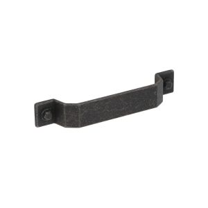 Tirador para mueble en zamac 760 dist entre ejes 128mm negro lote de 6