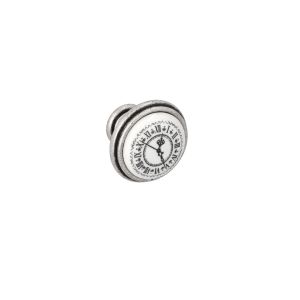Pomo para muebles q2 en zamac y porcel diám 35mm brillante lote de 6