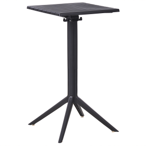 Mesa de bar de jardín lemnos 60 cm 60 cm negro