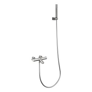 Mezclador termostático combinado ducha bañera latón cromado