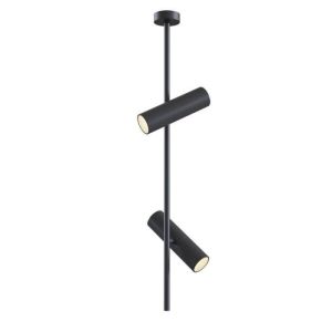 Plafón - elti - foco - negro - 2 luces - gu10 - 50w