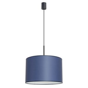 Lámpara colgante nevia 1 azul marino/negro PVC 40x137x40cm
