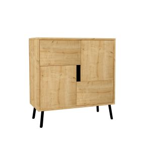 Aparador de madera "darien" - 76 x 35 x 79 cm - beige