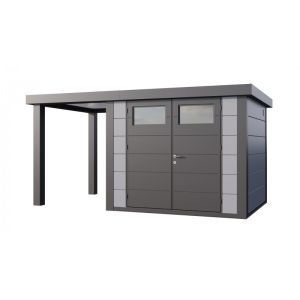 Caseta jardin nh6 c apoyo abierto pequeño a izq | gris claro | novo habitat