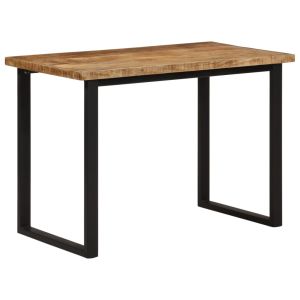 Mesa de comedor madera maciza de mango 110x55x75 cm oif163299