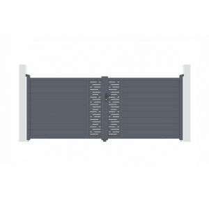 Pack puerta automática batiente arlberg 4m a.160cm + motor hicker b200
