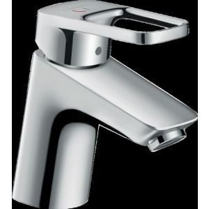 Grifo de lavabo hansgrohe logis loop eco ch3 coolstart, con palanca y desag
