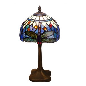 Lámpara sobremesa tiffany base con forma serie belle epoque ø 20cm