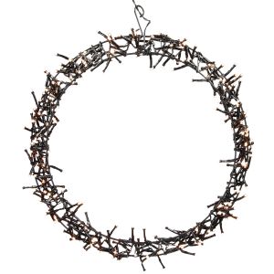 Corona de luz 300 LEDs blanco cálido ø 38cm ip44 ecd germany