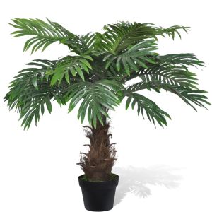 Árbol palmera artificial cycus con macetero 80 cm eerf1648