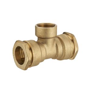 01 té de latón hembra en el centro h1/2 - 20