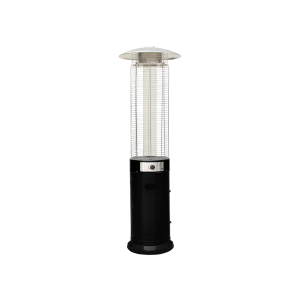 Calentador de gas redondo para exterior flame de 12500 w, color negro